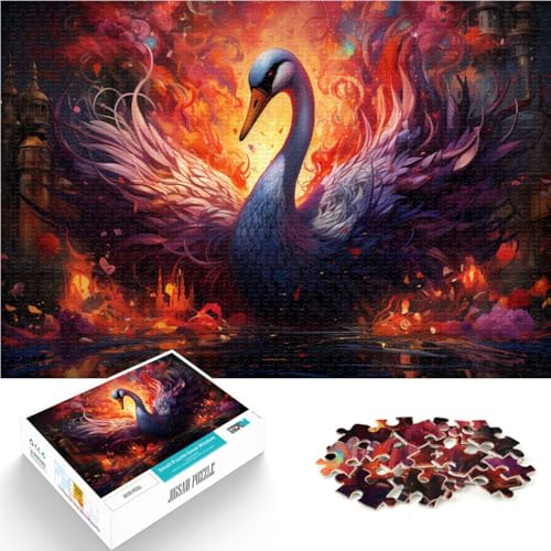 1000-teiliges Puzzle für Erwachsene vom bösen Schwanenkönig Denkspiel Lernspiel für Geburtstag Weihnachten für Teenager ab 14 Jahren 26x38cm 1000-teiliges Puzzle für Erwachsene vom bösen Schwanenkönig Denkspiel Lernspiel für Geburtstag Weihnachten für Teenager ab 14 Jahren 26x38cm von BBVNFLIR