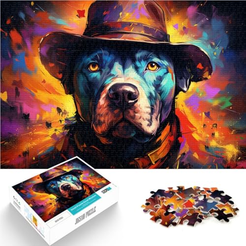 1000-teiliges Puzzle für Erwachsene von Pitbull Cowboy Interessantes Puzzle zur Stressreduzierung Geburtstagsgeschenk für Teenager ab 14 Jahren 26x38cm 1000-teiliges Puzzle für Erwachsene von Pitbull Cowboy Interessantes Puzzle zur Stressreduzierung Geburtstagsgeschenk für Teenager ab 14 Jahren 26x38cm von BBVNFLIR