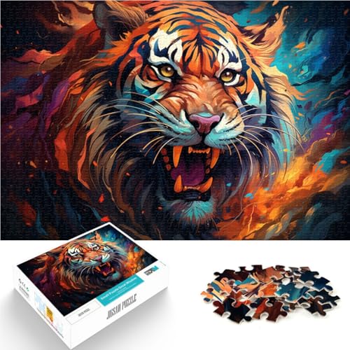 1000-teiliges Puzzle für Erwachsene wütender Tiger Spielzeug Denkspiel anspruchsvoll zu vervollständigen Aber lustig und humorvoll für 14-Jährige 26x38cm 1000-teiliges Puzzle für Erwachsene wütender Tiger Spielzeug Denkspiel anspruchsvoll zu vervollständigen Aber lustig und humorvoll für 14-Jährige 26x38cm von BBVNFLIR
