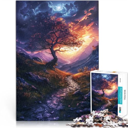 1000-teiliges Puzzle für Erwachsene wunderschöne Berge Familienunterhaltungsspielzeug Stressabbau für Teenager ab 14 Jahren 26x38cm von BBVNFLIR
