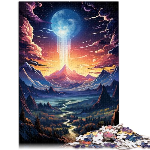 1000-teiliges Puzzle für Erwachsene wunderschöne Fantasielandschaft pädagogisches Spielzeug zum Stressabbau Puzzle Heimkunstdekor für Teenager ab 14 Jahren 26x38cm von BBVNFLIR