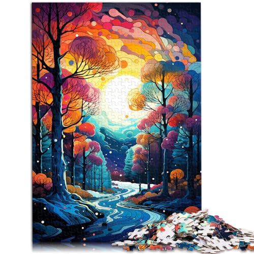 1000-teiliges Puzzle für Erwachsene wunderschöne Landschaft Cartoon-Puzzle Künstlersammlung bildende Kunst für Teenager ab 14 Jahren 26x38cm von BBVNFLIR