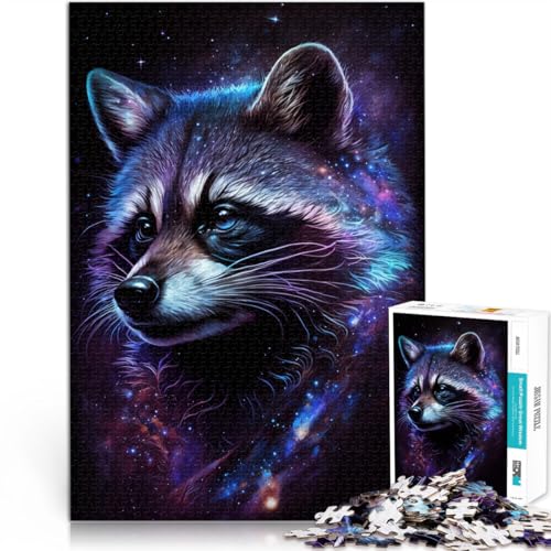 Das 1000-teilige Puzzle für Erwachsene „Galaxy Animal Raccoon“ ist EIN Denkspiel und eignet ganze Familie und für Teenager ab 14 Jahren 26x38cm Das 1000-teilige Puzzle für Erwachsene „Galaxy Animal Raccoon“ ist EIN Denkspiel und eignet ganze Familie und für Teenager ab 14 Jahren 26x38cm von BBVNFLIR