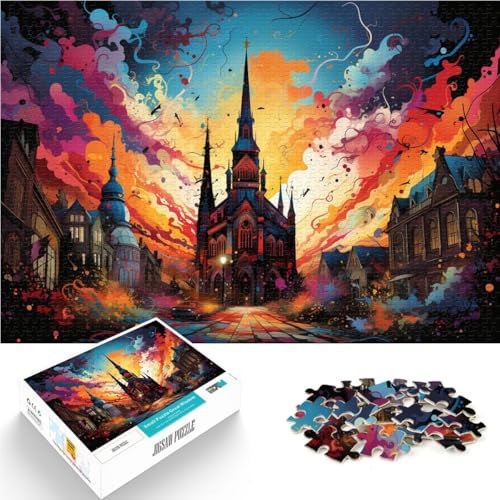 Das 1000-teilige Puzzle für Erwachsene „Göteborger Dom“ ist EIN Denkspiel und eignet ganze Familie und für Teenager ab 14 Jahren 50x75cm von BBVNFLIR