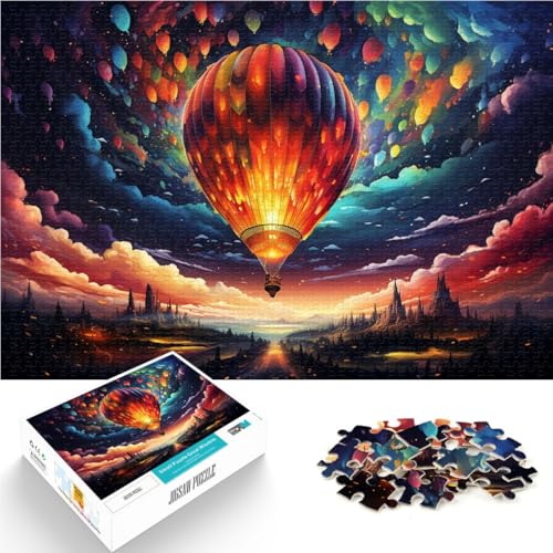 Puzzle für Erwachsene 1000 Teile Weltraumballons Quizspiel ganze Familie für Teenager ab 14 Jahren 50x75cm von BBVNFLIR