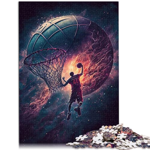 Puzzle 1000 Teile für Erwachsene Basketball Sport Bunte lustige Spiele ganze Familie 26x38cm Puzzle 1000 Teile für Erwachsene Basketball Sport Bunte lustige Spiele ganze Familie 26x38cm von BBVNFLIR