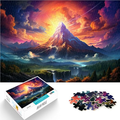 Puzzle 1000 Teile für Erwachsene Berglandschaft lustige Spiele Lernspiel für Geburtstag Weihnachten für Teenager ab 14 Jahren 26x38cm Puzzle 1000 Teile für Erwachsene Berglandschaft lustige Spiele Lernspiel für Geburtstag Weihnachten für Teenager ab 14 Jahren 26x38cm von BBVNFLIR