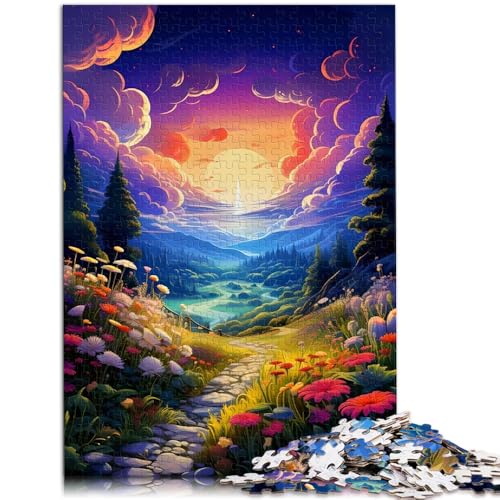 Puzzle 1000 Teile für Erwachsene Blume von Eden Lernpuzzle Familienspiel Geburtstagsgeschenke für Teenager ab 14 Jahren 26x38cm von BBVNFLIR