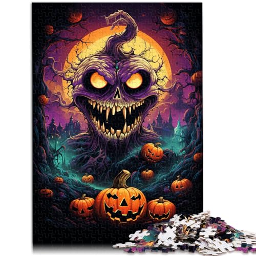 Puzzle 1000 Teile für Erwachsene Böses Kürbismalen Puzzle Lernspiele ganze Familie 26x38cm von BBVNFLIR