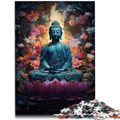 Puzzle 1000 Teile für Erwachsene Bunte Buddha-Statue Lustige Spiele ganze Familie 26x38cm von BBVNFLIR
