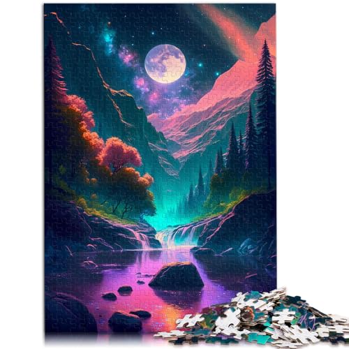 Puzzle 1000 Teile für Erwachsene Bunte Landschaft interessantes Puzzle zur Stressreduzierung Geburtstagsgeschenk für Teenager ab 14 Jahren 50x75cm von BBVNFLIR