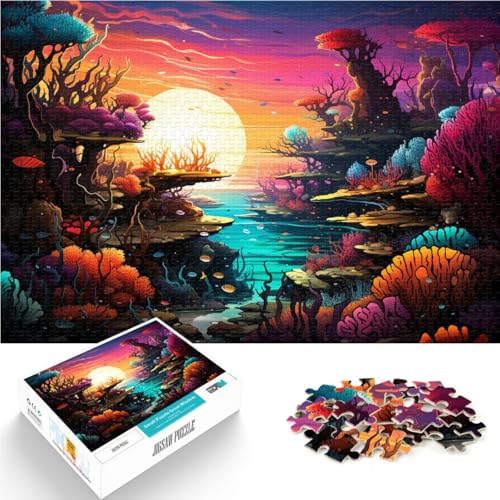 Puzzle 1000 Teile für Erwachsene Bunte Unterwasserwelt Denkspiel mit vollständig ineinander greifenden zufällig geformten Teilen 26x38cm Puzzle 1000 Teile für Erwachsene Bunte Unterwasserwelt Denkspiel mit vollständig ineinander greifenden zufällig geformten Teilen 26x38cm von BBVNFLIR