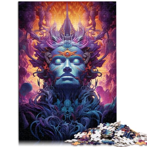 Puzzle 1000 Teile für Erwachsene Buntes Gott-Puzzle Wanddekoration Lernspiel für Geburtstag Weihnachten 26x38cm von BBVNFLIR