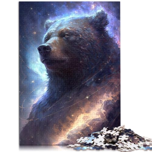 Puzzle 1000 Teile für Erwachsene Cosmic Bear Puzzle Lernspiele Lernspiel für Geburtstag Weihnachten Geeignet für und Jugendliche ab 14 Jahren 26x38cm von BBVNFLIR
