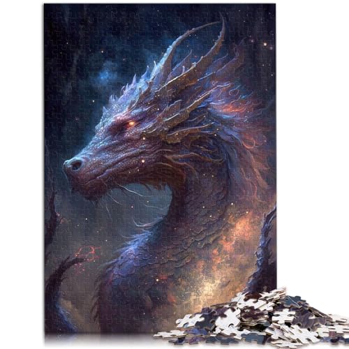 Puzzle 1000 Teile für Erwachsene Cosmic Dragon Puzzle Lernspiele Lernspiel zum Geburtstag Weihnachten für Teenager ab 14 Jahren 26x38cm von BBVNFLIR