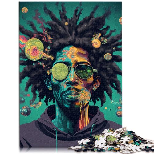 Puzzle 1000 Teile für Erwachsene Cosmic Rastafari Puzzle Lernspiele Lernspiel für Geburtstag Weihnachten 26x38cm von BBVNFLIR