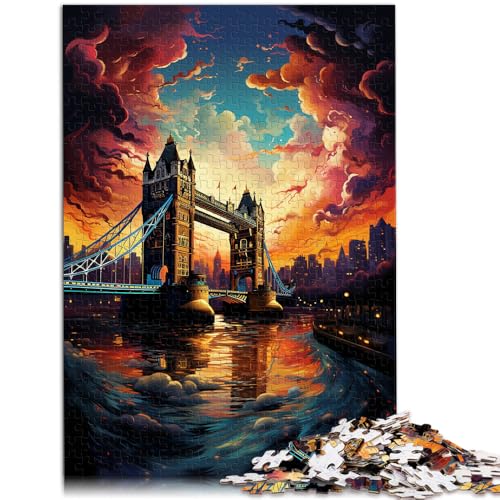 Puzzle 1000 Teile für Erwachsene Das Tower Bridge-Lernpuzzle ganze Familie für Teenager ab 14 Jahren 50x75cm von BBVNFLIR