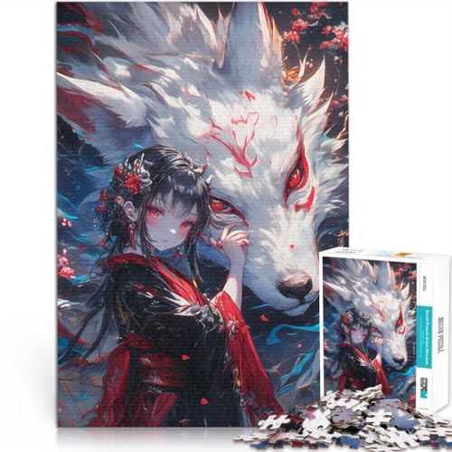 Puzzle 1000 Teile für Erwachsene Der Fuchs und das Mädchen Puzzle Lernspiele Wanddekoration Einzigartige Geburtstags 26x38cm von BBVNFLIR
