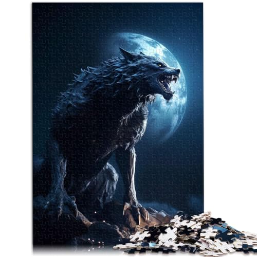 Puzzle 1000 Teile für Erwachsene Der Werwolf Puzzle Lernspiele Lernspiel für Geburtstag Weihnachten für Teenager ab 14 Jahren 26x38cm von BBVNFLIR