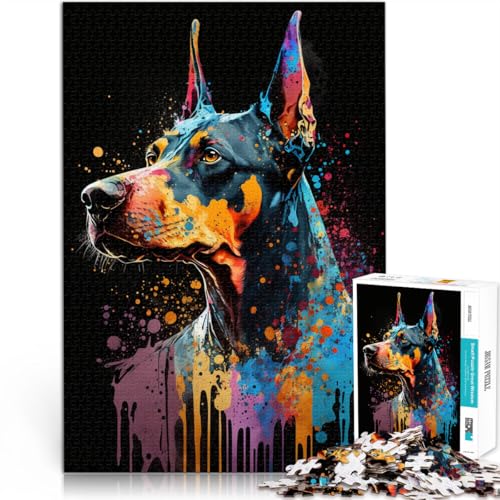 Puzzle 1000 Teile für Erwachsene Deutscher Schäferhund Denkspiel ganze Familie Geeignet für und Jugendliche ab 14 Jahren 26x38cm von BBVNFLIR
