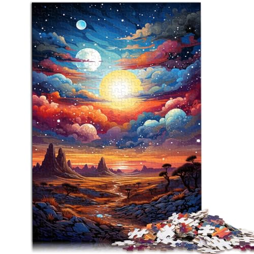 Puzzle 1000 Teile für Erwachsene Die Schönheit der Sahara Lustige Spiele zum Zeitvertreib zu Hause für Teenager ab 14 Jahren 50x75cm von BBVNFLIR