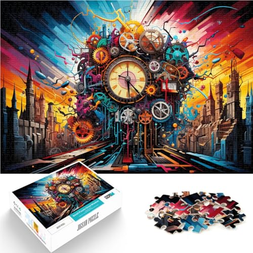 Puzzle 1000 Teile für Erwachsene Die Welt der Maschinen Lustige Spiele ganze Familie 26x38cm von BBVNFLIR