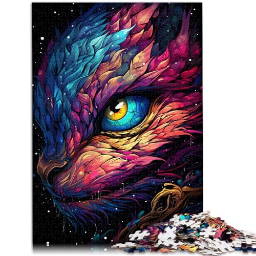 Puzzle 1000 Teile für Erwachsene Drachenaugen Lernpuzzle Familienspiel Geburtstagsgeschenke für Teenager ab 14 Jahren 26x38cm von BBVNFLIR