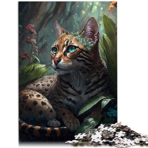 Puzzle 1000 Teile für Erwachsene Dschungel-Bengalkatze Denkspiel Lernspiel für Geburtstag Weihnachten für Teenager ab 14 Jahren 26x38cm Puzzle 1000 Teile für Erwachsene Dschungel-Bengalkatze Denkspiel Lernspiel für Geburtstag Weihnachten für Teenager ab 14 Jahren 26x38cm von BBVNFLIR