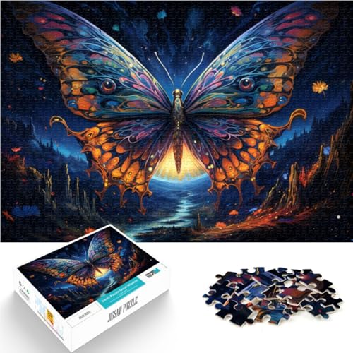 Puzzle 1000 Teile für Erwachsene EIN Schmetterlingspuzzle praktisches Spiel Herausforderung der Gehirnintelligenz süchtig machendes Spielzeug 26x38cm von BBVNFLIR