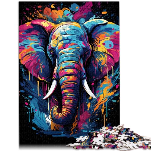 Puzzle 1000 Teile für Erwachsene Elefanten malen Denksportaufgabe Stressabbau schwierige Herausforderung für Teenager ab 14 Jahren 26x38cm Puzzle 1000 Teile für Erwachsene Elefanten malen Denksportaufgabe Stressabbau schwierige Herausforderung für Teenager ab 14 Jahren 26x38cm von BBVNFLIR