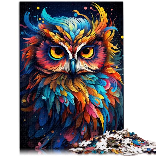 Puzzle 1000 Teile für Erwachsene Eulenkunst Interessantes Puzzle zur Stressreduzierung Analyse und Logik für Teenager ab 14 Jahren 26x38cm von BBVNFLIR