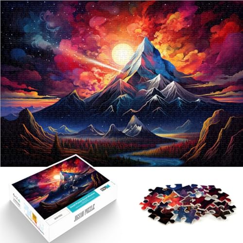 Puzzle 1000 Teile für Erwachsene Fantasie-Berglandschaft Denkspiel ganze Familie für Teenager ab 14 Jahren 50x75cm von BBVNFLIR