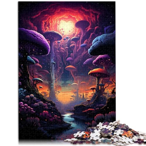 Puzzle 1000 Teile für Erwachsene Fantasie-Pilzwelt Denkspiel Gehirn-Intelligenz-Herausforderung Suchtspielzeug 26x38cm Puzzle 1000 Teile für Erwachsene Fantasie-Pilzwelt Denkspiel Gehirn-Intelligenz-Herausforderung Suchtspielzeug 26x38cm von BBVNFLIR