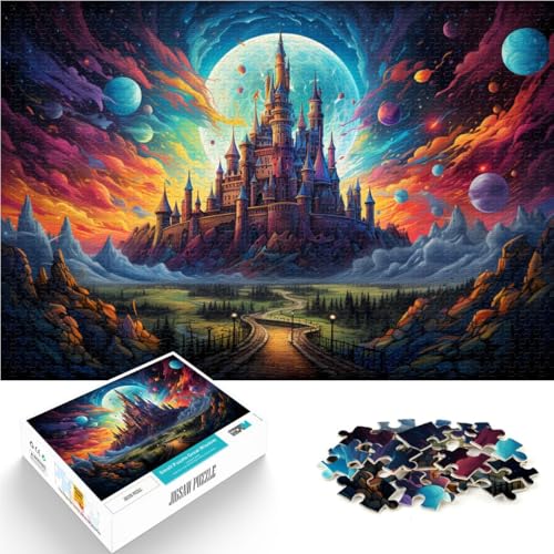 Puzzle 1000 Teile für Erwachsene Fantasieschloss Lernpuzzle Familienspiel Geburtstagsgeschenk für Teenager ab 14 Jahren 50x75cm von BBVNFLIR