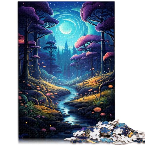 Puzzle 1000 Teile für Erwachsene Fantasy-Zauberdschungel anspruchsvolles schwieriges Puzzle tolles Geschenk geeignet für Teenager ab 14 Jahren 26x38cm von BBVNFLIR