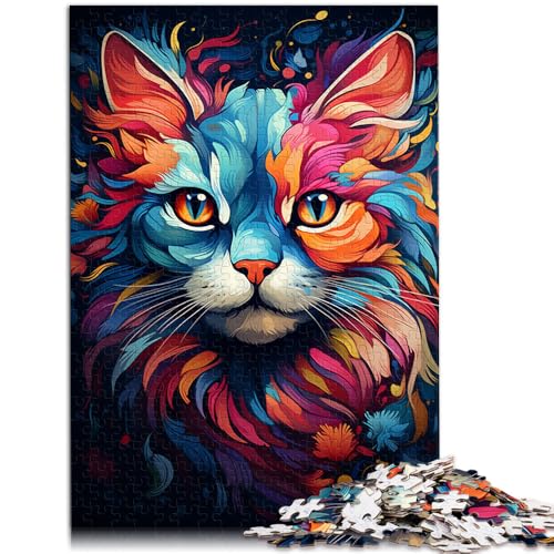 Puzzle 1000 Teile für Erwachsene Farbzeichnung Katzen-Puzzle Lernspiel für Geburtstag Weihnachten Geeignet für Jugendliche ab 14 Jahren 50x75cm Puzzle 1000 Teile für Erwachsene Farbzeichnung Katzen-Puzzle Lernspiel für Geburtstag Weihnachten Geeignet für Jugendliche ab 14 Jahren 50x75cm von BBVNFLIR