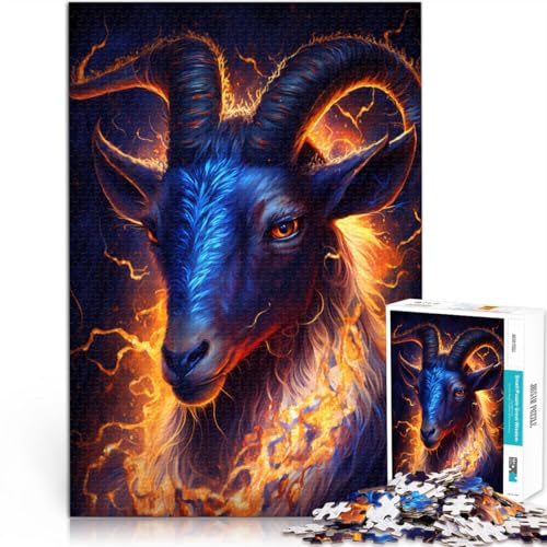 Puzzle 1000 Teile für Erwachsene Feuertierziege Lernspiel Herausforderungsspielzeug Tolle Geschenke und Spielzeuge für Teenager ab 14 Jahren 50x75cm Puzzle 1000 Teile für Erwachsene Feuertierziege Lernspiel Herausforderungsspielzeug Tolle Geschenke und Spielzeuge für Teenager ab 14 Jahren 50x75cm von BBVNFLIR