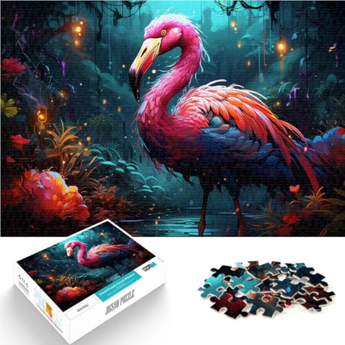 Puzzle 1000 Teile für Erwachsene Flamingo-Tier lustige Spiele Lernspiel für Geburtstag Weihnachten für Teenager ab 14 Jahren 26x38cm Puzzle 1000 Teile für Erwachsene Flamingo-Tier lustige Spiele Lernspiel für Geburtstag Weihnachten für Teenager ab 14 Jahren 26x38cm von BBVNFLIR
