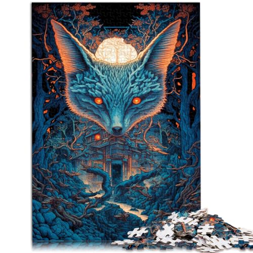 Puzzle 1000 Teile für Erwachsene Fuchs Zauberkräfte Denkspiel Familienspiel Stressabbau Schwierige Herausforderung für Kinder ab 14 Jahren 26x38cm von BBVNFLIR
