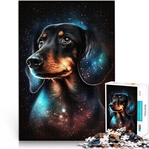 Puzzle 1000 Teile für Erwachsene Galaxie-Dackel lustige Spiele Lernspiel für Geburtstag Weihnachten für Teenager ab 14 Jahren 26x38cm Puzzle 1000 Teile für Erwachsene Galaxie-Dackel lustige Spiele Lernspiel für Geburtstag Weihnachten für Teenager ab 14 Jahren 26x38cm von BBVNFLIR
