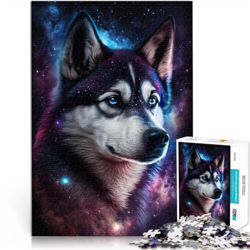 Puzzle 1000 Teile für Erwachsene Galaxy Art Husky Lustige Spiele Lernspiel für Geburtstag Weihnachten für Teenager ab 14 Jahren 26x38cm Puzzle 1000 Teile für Erwachsene Galaxy Art Husky Lustige Spiele Lernspiel für Geburtstag Weihnachten für Teenager ab 14 Jahren 26x38cm von BBVNFLIR