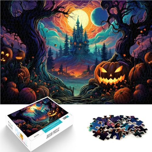 Puzzle 1000 Teile für Erwachsene Kürbisschädel-Denkspiel mit passendem Poster und Quizblatt für Teenager ab 14 Jahren 26x38cm Puzzle 1000 Teile für Erwachsene Kürbisschädel-Denkspiel mit passendem Poster und Quizblatt für Teenager ab 14 Jahren 26x38cm von BBVNFLIR