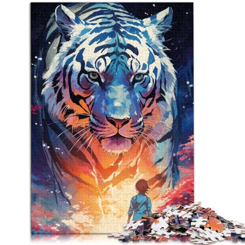 Puzzle 1000 Teile für Erwachsene Kunsttiger Heimdekoration Puzzle Familienspiel Stressabbau schwierige Herausforderung für 14-Jährige 50x75cm Puzzle 1000 Teile für Erwachsene Kunsttiger Heimdekoration Puzzle Familienspiel Stressabbau schwierige Herausforderung für 14-Jährige 50x75cm von BBVNFLIR