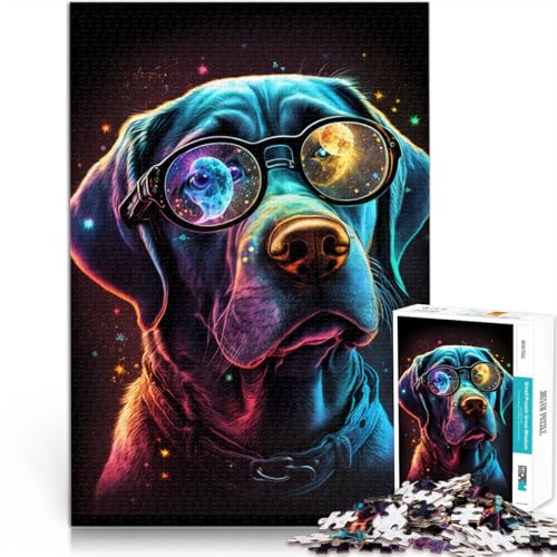 Puzzle 1000 Teile für Erwachsene Labrador mit Brille Lernpuzzle Geburtstagsgeschenke für Teenager ab 14 Jahren 26x38cm Puzzle 1000 Teile für Erwachsene Labrador mit Brille Lernpuzzle Geburtstagsgeschenke für Teenager ab 14 Jahren 26x38cm von BBVNFLIR
