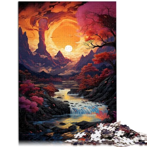 Puzzle 1000 Teile für Erwachsene Landschafts-Cartoon-Puzzle ganze Familie für 14-Jährige 26x38cm von BBVNFLIR