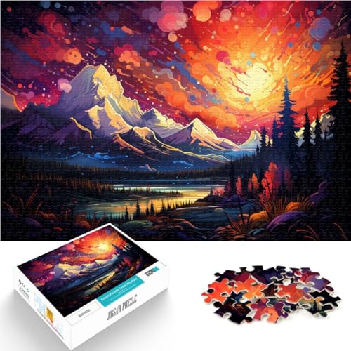 Puzzle 1000 Teile für Erwachsene Landschaftspuzzle Lernspiele ganze Familie für Teenager ab 14 Jahren 50x75cm von BBVNFLIR