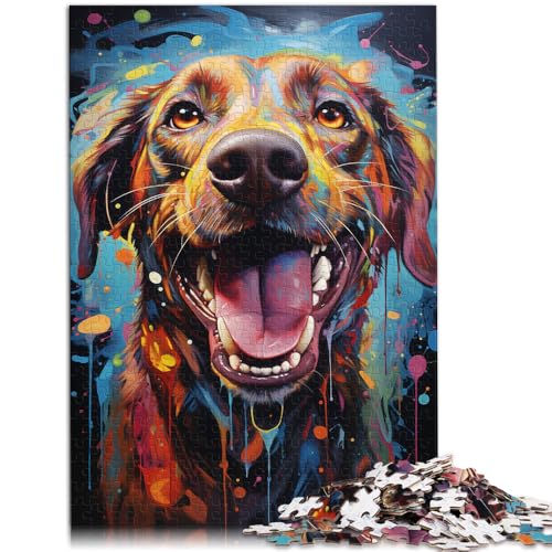 Puzzle 1000 Teile für Erwachsene Malen Farbe Hund Puzzle Wanddekoration einzigartige Geburtstags 26x38cm Puzzle 1000 Teile für Erwachsene Malen Farbe Hund Puzzle Wanddekoration einzigartige Geburtstags 26x38cm von BBVNFLIR