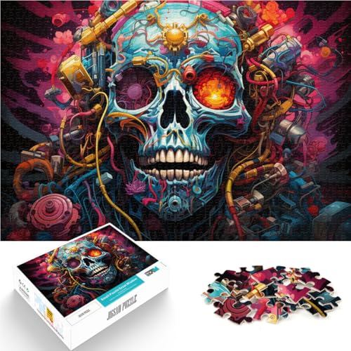 Puzzle 1000 Teile für Erwachsene Mechanische Skelette Denkspiel ganze Familie 50x75cm von BBVNFLIR