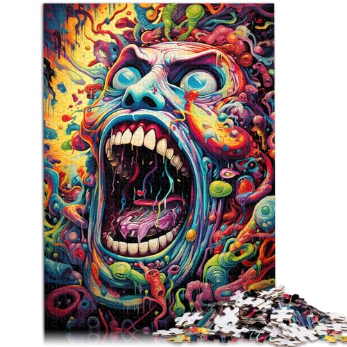 Puzzle 1000 Teile für Erwachsene Monster-Lernpuzzle mit passendem Poster und Quizblatt Geeignet für Jugendliche ab 14 Jahren 26x38cm von BBVNFLIR