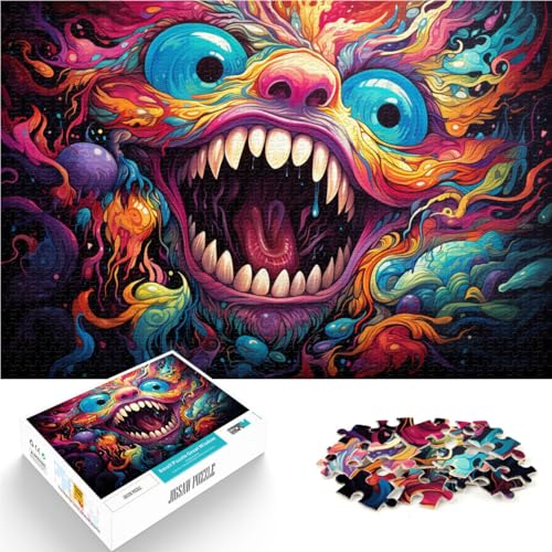 Puzzle 1000 Teile für Erwachsene Monster-Puzzle Lernspiele Familienspiel Stressabbau Schwierige Herausforderung für Jugendliche ab 14 Jahren 26x38cm Puzzle 1000 Teile für Erwachsene Monster-Puzzle Lernspiele Familienspiel Stressabbau Schwierige Herausforderung für Jugendliche ab 14 Jahren 26x38cm von BBVNFLIR